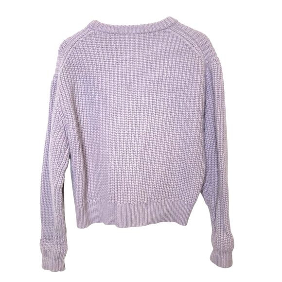 ARITZIA Wilfred Free Womens Large Wool Chucky Thick Crewneck Cropped Sweater - Picture 2 of 10